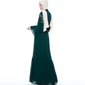 Sequins Chiffon Summer Abaya