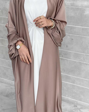 Satin Open Abaya