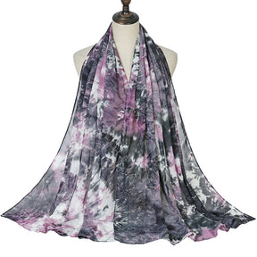 Tie Dye Chiffon Summer Hijabs