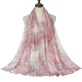 Tie Dye Chiffon Summer Hijabs