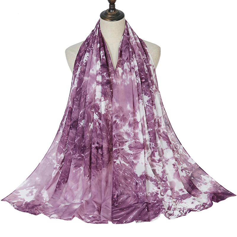 Tie Dye Chiffon Summer Hijabs