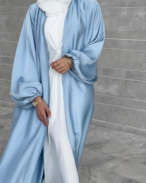 Satin Open Abaya