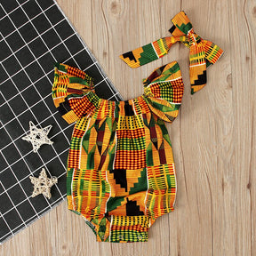 African Print Rompers