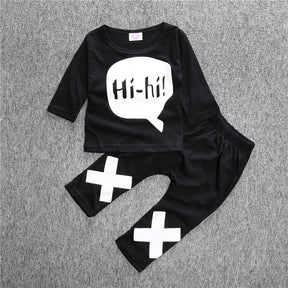 Infant long-sleeved T-shirt & pants set