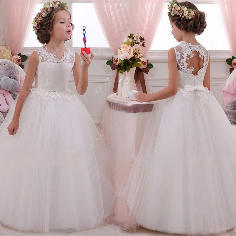 Elegant Flower Girl Princess Dress