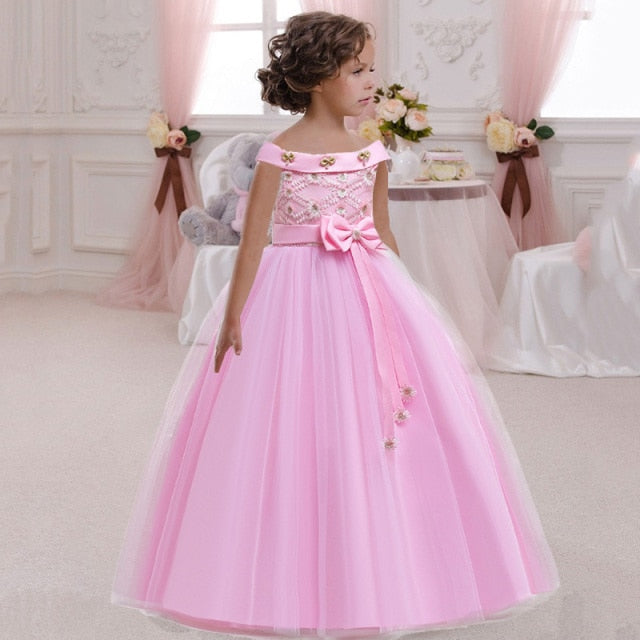 Elegant Flower Girl Princess Dress