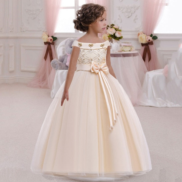 Elegant Flower Girl Princess Dress