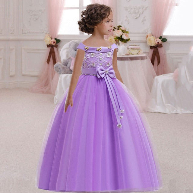 Elegant Flower Girl Princess Dress